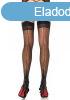  Lycra Cuban Foot Stocking - BLACK/BLACK - O/S - HOSIERY 