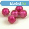 Cseh prselt goly - Matte Pearl Fuchsia - 12mm