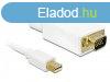 DeLock miniDisplayport male to VGA male kbel 5m White