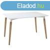 Skandinv stlus tkezasztal, 150x80 cm, fehr - SCANDI - 