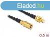 DeLock Antenna Cable SMB Plug > SMB Jack RG-174 0,5m Blac