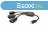 Gembird UHB-OTG-02 OTG 3-portos USB2.0 HUB Black