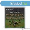 Drennan Wide Gape Specialist Barbless 04 horog