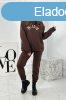 Pamut trningruha szett Paradise brown hmzett felirattal