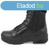 MIL-TEC leather/cordura tactical boots w. zip fekete