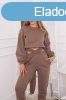 Hszigetelt crop-top trningruha szett 69416 sznes mokas