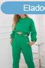 Szigetelt crop-top trningruha szett 69416 zld