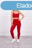 Crop-top trningruha pntokkal, modell 9355 piros