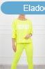 Szabadid szett Queen felirattal modell 66977 neon srga