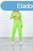 Atltaruha szett 9340 neonzld modell crop-top blzzal