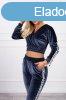 Brsonyos szett Queen crop-toppos melegt felsvel grafit s