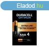 Elem, AAA mikro, 4 db, DURACELL "Optimum"