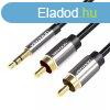 2xRCA (Cinch) jack 3,5 mm-es Vention BCFBF 1 m-es kbelhez (