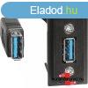 Bticino Living Now elvezetkezett USB aljzat, 1 modul, Btic