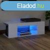 magasfny fehr TV-szekrny LED lmpkkal 90 x 39 x 30 cm