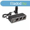 Szivargyjt eloszt 3-as 12/24V 60 Watt + USB 93916