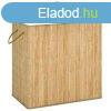 vidaXL bambusz szennyestart kosr 2 rsszel 100 L