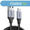 USB-Mikro USB-kbel UGREEN QC 3.0 2,4A 1m (fekete)