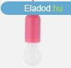 Elemes izz alak hzkapcsols LED lmpa pink 1W