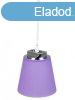 Umbro LED fggesztk (7 W) termszetes fehr, lila ernyvel
