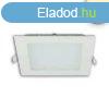 LED panel, 9W, szgletes, kprzs mentes, fehr, melegfehr