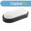 LED hajólámpa ovális 15W 4000K IP54 fekete