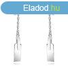  925 ezst flbeval - tiszta gymnt, sima tglalap, rvid 