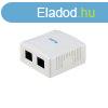 Equip Fali aljzat - 235114 (2 port, Cat5e, UTP, fehr)