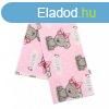 Flanel pelenka nyomtatott mintval New Baby rzsaszn It&