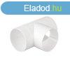 EL02-460 PVC T-JOINT FOR ROUND DUCTS D100MM