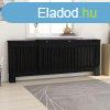 fekete MDF raditorburkolat 205 cm