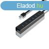 AXAGON HUE-SA7BP 7x USB 3.0 hub gyorstlts tmogatssal, Fe