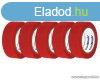 SMA SS 220 Szigetelszalag, 20 m, piros, 5 tekercs / csomag