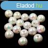 Manyag gyngy mix - goly - Pearl White AB - 4--8mm