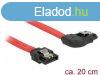 DeLock SATA 6 Gb/s Cable straight to right angled 20cm Red