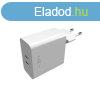 FIXED Dual USB-C Mains Charger PD support 65W White