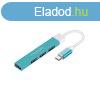 Promate USB Hub - LITEHUB 4 (USB-C 4in1 HUB, 1xUSB 2.0, 3xUS