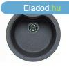 Elleci Ego ROUND grnit mosogat medence Titanium