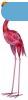 Decoration Mecco 8299, Flamingo, 65 cm