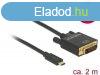 DeLock USB Type-C male > DVI-D (24+1 Single Link) male (D