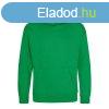 Just Hoods Gyerek kapucnis pulver AWJH001J, Kelly Green-7/8