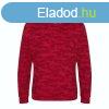 Just Hoods Uniszex terpmints kapucnis pulver AWJH014, Red 