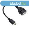 Akyga AK-AD-09 USB-A /microUSB-B adapter cable 0,15m Black