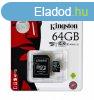 Kingston SDCS2/64GB 64GB microSD krtya, microSDXC, UHS-I Sp