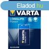 Elem 9V 6LR61 Longlife Power 1 db/csomag, Varta 