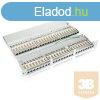 Equip 326448 Cat6 patch panel 48 port, 1U, fekete, rnykolt