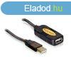 Delock USB-A 2.0 -> USB-A 2.0 M/F aktv adatkbel hosszab