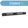 Equip Patch Panel - 326417 (16 port, Cat6, 1U, rnykolt, fe