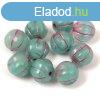 Melon gyngy - Opal Turquoise Blend Violet - 8mm