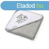 BabyOno bambusz kapucnis frdleped 100 x 100 cm - szrke r